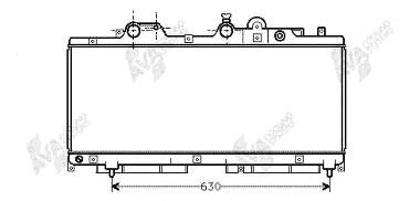 17002147 VAN Wezel radiador refrigeración del motor