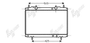 17002167 VAN Wezel radiador refrigeración del motor