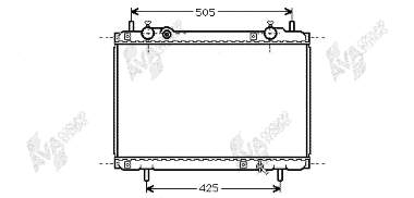 17002185 VAN Wezel radiador refrigeración del motor