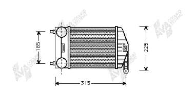 Radiador de intercooler Fiat Punto 1 (176)