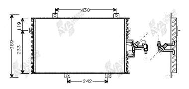 Condensador aire acondicionado 17005153 VAN Wezel