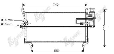 Condensador aire acondicionado 7755110 Fiat/Alfa/Lancia