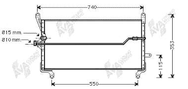 7770584 Fiat/Alfa/Lancia condensador aire acondicionado