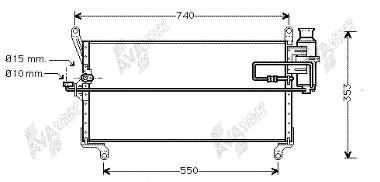 17005177 VAN Wezel condensador aire acondicionado