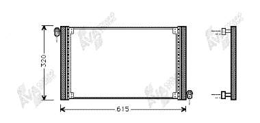 17005187 VAN Wezel condensador aire acondicionado