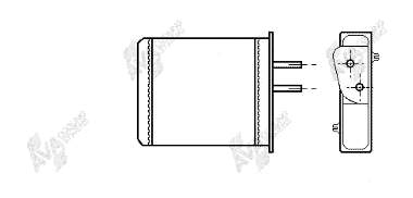 Radiador de calefacción 46721212 Fiat/Alfa/Lancia