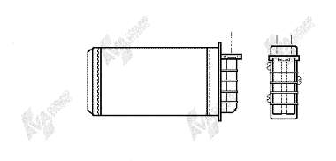 Radiador de calefacción Alfa Romeo 145 930