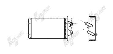 17006186 VAN Wezel radiador de calefacción