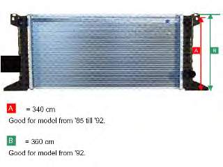 Comprar TP1562177 Tempest Radiador de auto