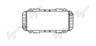 Radiador refrigeración del motor 18002006 VAN Wezel