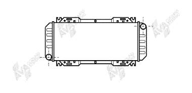 18002044 VAN Wezel radiador refrigeración del motor