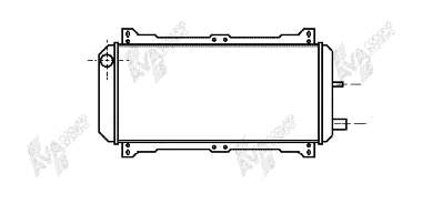 Radiador refrigeración del motor 18002047 VAN Wezel