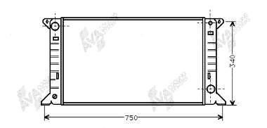 18002085 VAN Wezel radiador refrigeración del motor