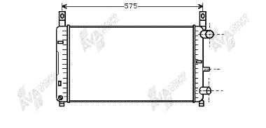 18002117 VAN Wezel radiador refrigeración del motor