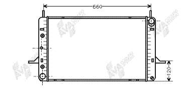 Radiador refrigeración del motor 1644979 Ford