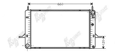 Radiador refrigeración del motor 18002139 VAN Wezel