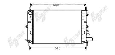 18002151 VAN Wezel radiador refrigeración del motor