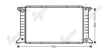 18002168 VAN Wezel radiador refrigeración del motor