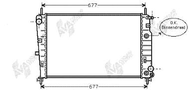 7215752 Ford radiador refrigeración del motor