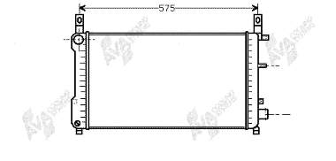 18002198 VAN Wezel radiador refrigeración del motor