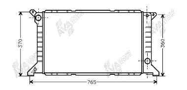 18002203 VAN Wezel radiador refrigeración del motor