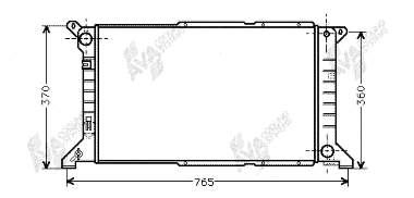 18002204 VAN Wezel radiador refrigeración del motor