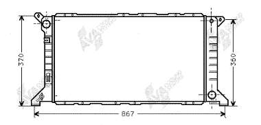 18002206 VAN Wezel radiador refrigeración del motor