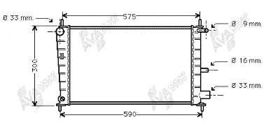 18002217 VAN Wezel radiador refrigeración del motor