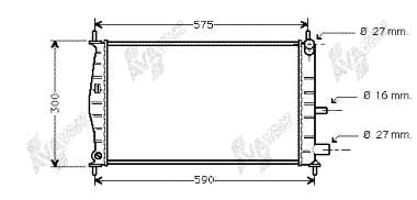 18002218 VAN Wezel radiador refrigeración del motor