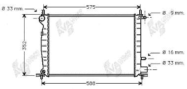 18002219 VAN Wezel radiador refrigeración del motor