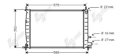 18002220 VAN Wezel radiador refrigeración del motor