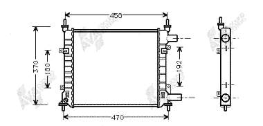 18002257 VAN Wezel radiador refrigeración del motor