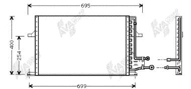 18005227 VAN Wezel condensador aire acondicionado