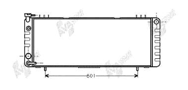 21002002 VAN Wezel radiador refrigeración del motor