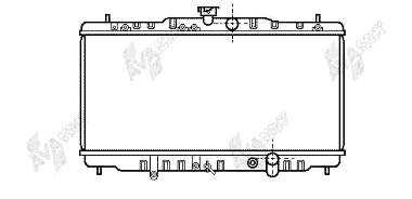 Radiador refrigeración del motor 25002055 VAN Wezel