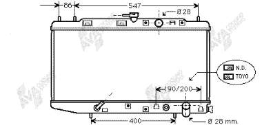 Radiador refrigeración del motor 25002064 VAN Wezel