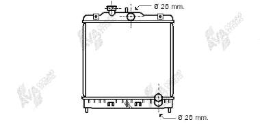 25002067 VAN Wezel radiador refrigeración del motor