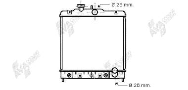 25002069 VAN Wezel radiador refrigeración del motor