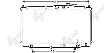 25002070 VAN Wezel radiador refrigeración del motor