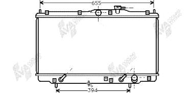 25002071 VAN Wezel radiador refrigeración del motor