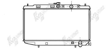 Radiador refrigeración del motor ADH29824 Blue Print