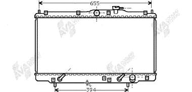 25002094 VAN Wezel radiador refrigeración del motor