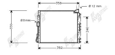 25005090 VAN Wezel condensador aire acondicionado