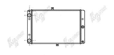 26002008 VAN Wezel radiador refrigeración del motor