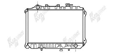 Radiador refrigeración del motor 27002010 VAN Wezel