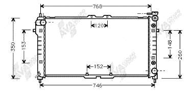 27002037 VAN Wezel radiador refrigeración del motor