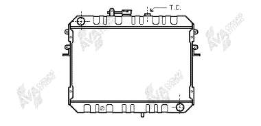 Radiador refrigeración del motor 27002046 VAN Wezel