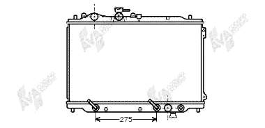 Radiador refrigeración del motor FE4K15200 Mazda