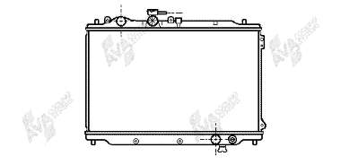 Radiador refrigeración del motor 27002050 VAN Wezel