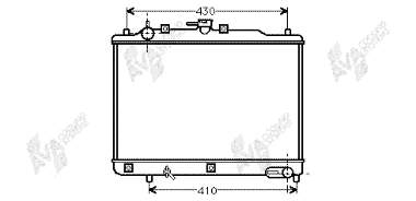 27002070 VAN Wezel radiador refrigeración del motor